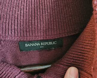 Banana Republic Men's 1/4 Zip Sweater 