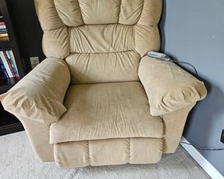 Beige Microfiber La-z-Boy Power Recliner 