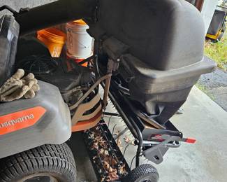 Husqvarna 54" Ride on Mower with grass catcher attachment 