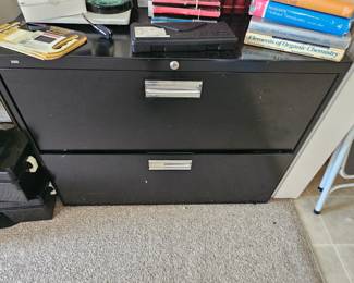 Black Metal Filing Cabinet