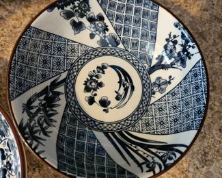 Blue & White Patterned Plate
