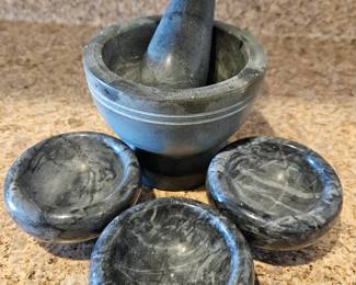 Marble Pestle & Mortar 