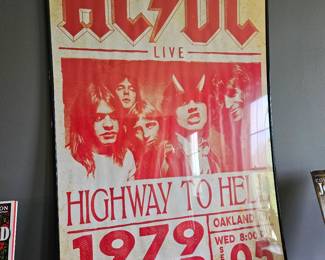 AC/DC Highway to Hell Framed Tour Poster 
