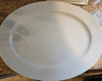Large White Crate & Barrel Platter 