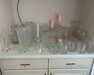 Vases and candlesticks