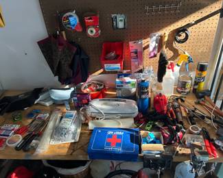 Misc. tools and first aid items