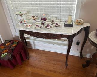 Marble top tables