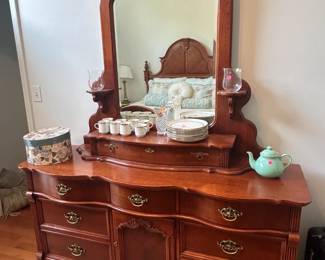 Dresser with mirror