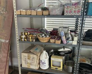 Baking pans and candles