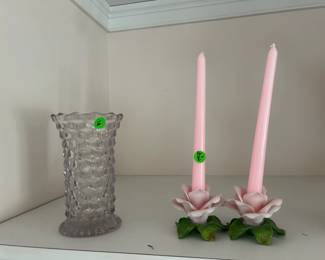 Vases and candlesticks