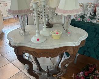 Marble top tables