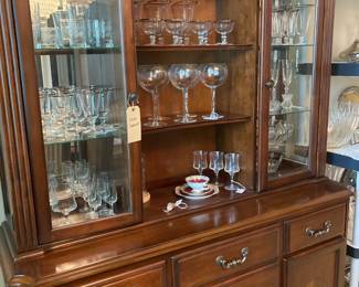 Another lighted china cabinet