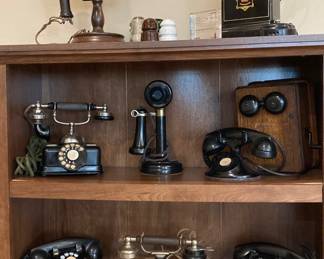 Great collection of old telephones