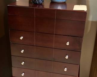 Armoire could be used for silver flatware or other treasures (jewelry perhaps)