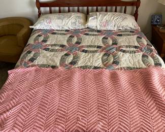 Nice full size bed w/frame, head board, mattress and box spring.