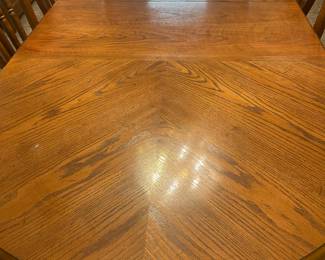 Close look at table