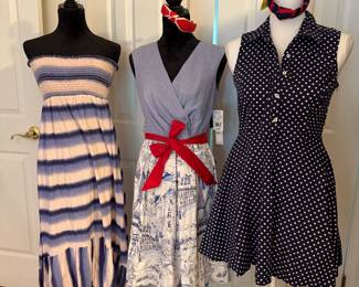 Ready with the red, white and blue!
Center dress is new with tags!