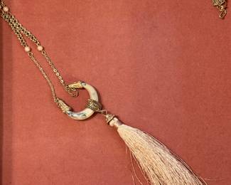 Long statement necklace