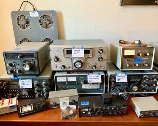 Yaesu FV-1012 VFO Working
Yawsu FR-101ZD MJ2 Transceiver w/AM Filter. Working
Lafayette HA-350 Receiver. Working
Yaesu FL2100B Linear Amp. Working
Yaesu FTV-650 B 6 M Transceiver. Working