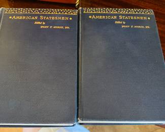 old and new book tonnage--mostly historical books--pictured is an 1893 2 volume biography of Lincoln