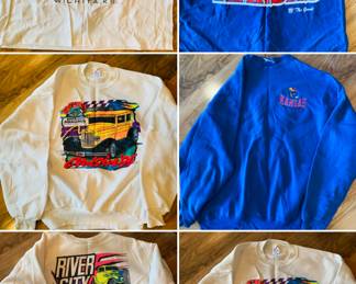 collection of 1980's Oakridge Boys and Hot Rod t shirts