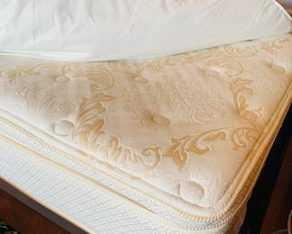 Serta king pillow top mattress set with the king bed