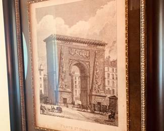 Porte St Denis , France----lithograph