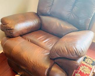 2nd of two oversized leather rocker recliner