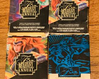 94-95 Flair Marvel Cards.