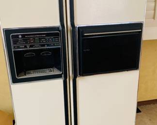 older large side by side refrigerator--perfect for the camp or garage
