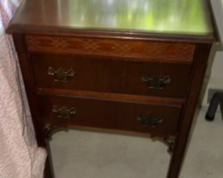 This is a great item...I will add more images soon...this is a sewing cabinet w/ a lift top for spools of thread  