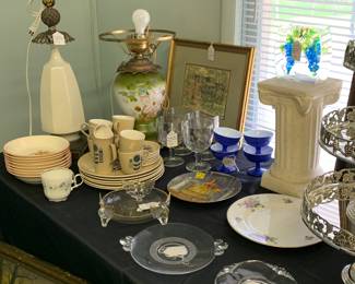 Vintage lamps and Miscellaneous items 