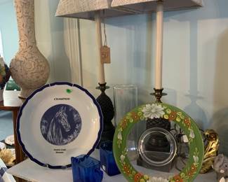 Lamps and collectibles