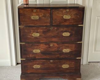 Vintage Dresser with Brass Accents