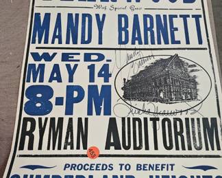 CONCERT POSTER / TRISHA YEARWOOD / MANDY BARNETT