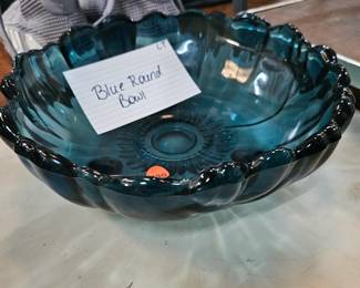 BLUE ROUND BOWL