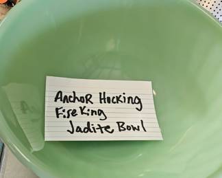 FIRE KING JADEITE BOWL