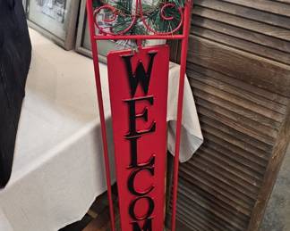 CHRISTMAS WELCOME SIGN