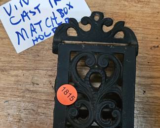 CAST IRON MATCH HOLDER