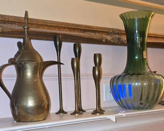 Brass Pitcher - Candlesticks