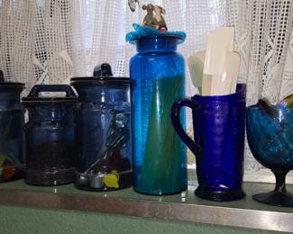 Cobalt Blue Canisters