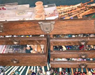 Box Holds Tatting Needles- Sewing Supplies