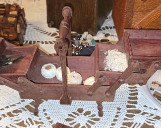 Mini Sewing Box opened up