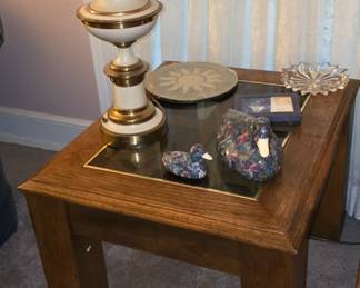 1970's Side Table - Vintage Lamp - We have 2!
