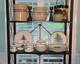 Whiskey Decanters- Napkins - Tablecloths- Crocks - Christmas China