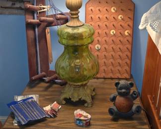 Midcentury Nightstand - Lamp