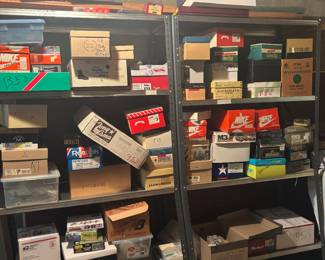 Model airplanes inside all these boxes.