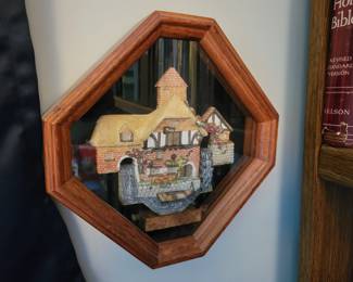 David Winter Cottages Pershore Mill - Wood Shadow Box