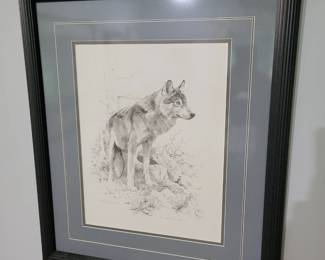 Carl Brenders - One To One - Wolf Study- S/N Limited Edition Print 837/950