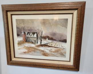There are quite a few beautiful local artist, Ed Gifford, paintings throughout the house!